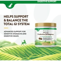 NaturVet Advanced Probiotics & Enzymes Plus Vet Strength PB6 Probiotic Soft Chews Digestive Supplement For Dogs -NaturVet 100644 PT2. AC SS1800 V1698697763
