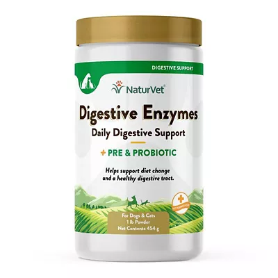 NaturVet Digestive Enzymes Plus Probiotics Supplement For Dogs And Cats, 1.22 Lb. 3 NaturVet Digestive Enzymes Plus Probiotics Supplement For Dogs And Cats, 1.22 Lb.