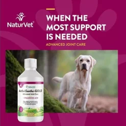NaturVet ArthriSoothe-GOLD Level 3 Advanced Hip And Joint Supplement For Dogs And Cats, 32 Oz. -NaturVet 1379328 A2