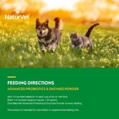 NaturVet Advanced Probiotics & Enzymes Plus Vet Strength PB6 Probiotic Powder Digestive Supplement For Cats & Dogs -NaturVet 150338 PT6. AC SS1800 V1698692903