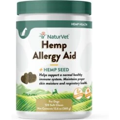 NaturVet Hemp Soft Chews Allergy Supplement For Dogs
