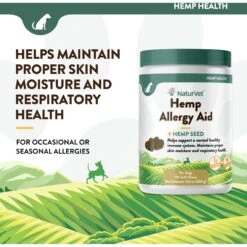 NaturVet Hemp Soft Chews Allergy Supplement For Dogs -NaturVet 150346 PT2. AC SS1800 V1698697412