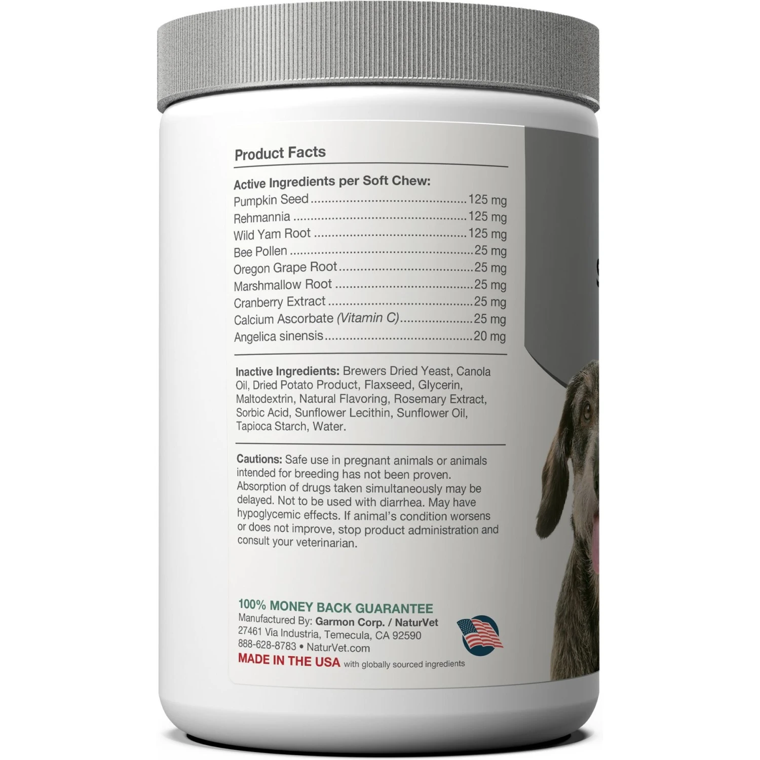 NaturVet Senior Advanced Incontinence With Non-GMO Ingredients Dog Supplement 4 NaturVet Senior Advanced Incontinence With Non-GMO Ingredients Dog Supplement - Image 2