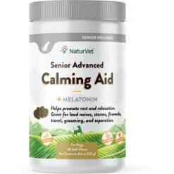 NaturVet Senior Advanced Calming Aid With Non-GMO Ingredients Dog Supplement