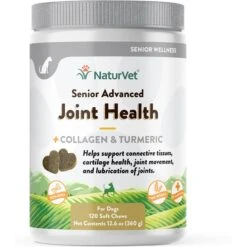 NaturVet Senior Advanced Joint Health Glucosamine, MSM, Chondroition & Collagen Dog Supplement