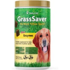 NaturVet GrassSaver Plus Enzymes Soft Chews Urinary & Lawn Protection Supplement For Dogs