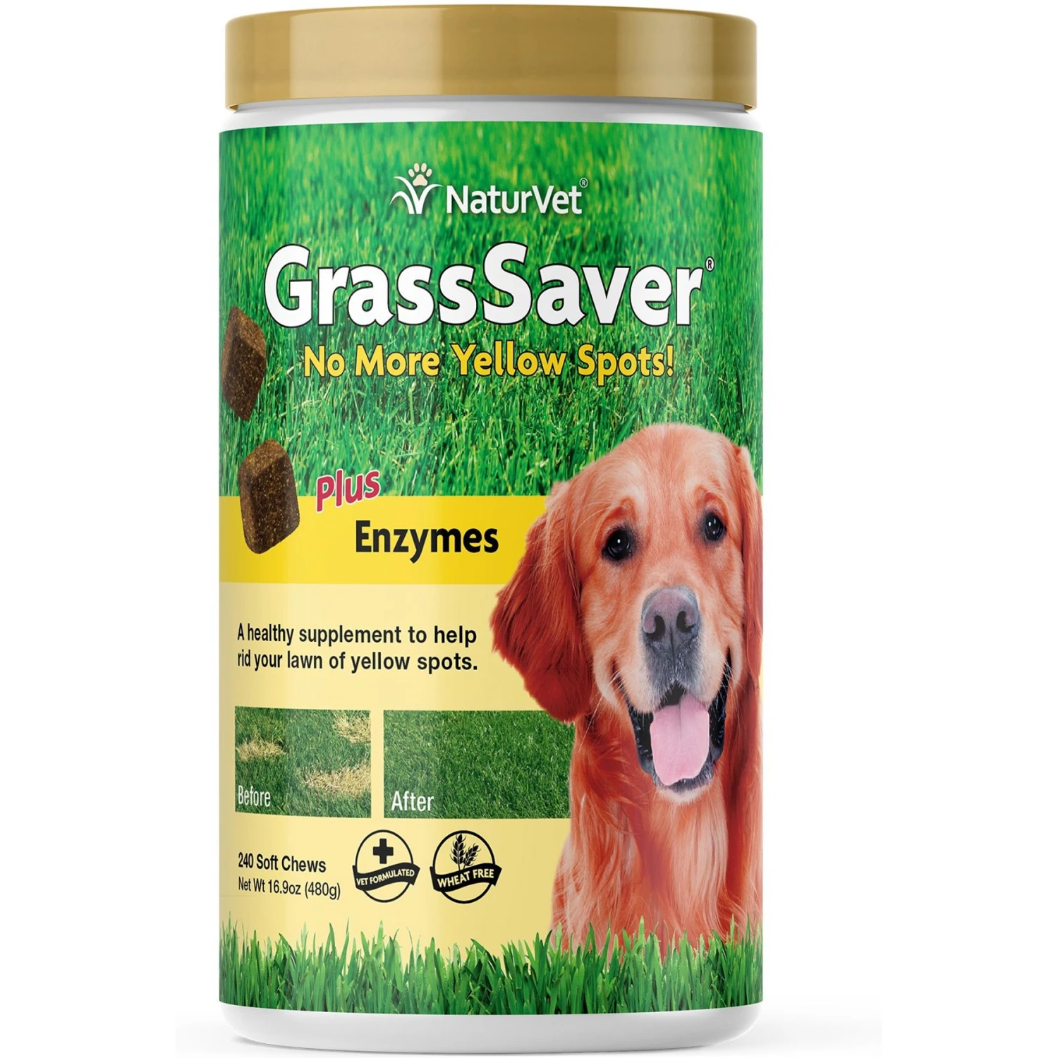 NaturVet GrassSaver Plus Enzymes Soft Chews Urinary & Lawn Protection Supplement For Dogs 3 NaturVet GrassSaver Plus Enzymes Soft Chews Urinary & Lawn Protection Supplement For Dogs