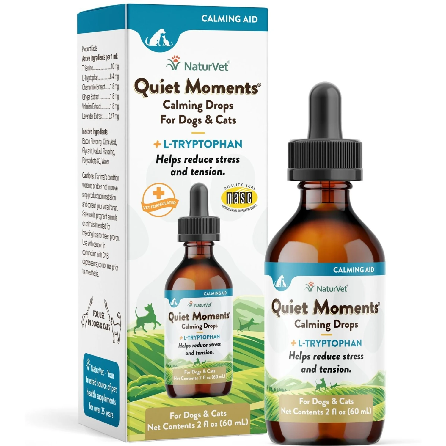 NaturVet Quiet Moments Liquid Calming Supplement For Cats & Dogs 3 NaturVet Quiet Moments Liquid Calming Supplement For Cats & Dogs