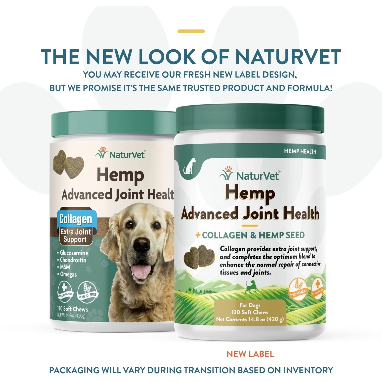 NaturVet Hemp Advanced Joint Health Glucosamine, Chondroitin & MSM Plus Collagen, Extra Joint Support Dog Supplement 4 NaturVet Hemp Advanced Joint Health Glucosamine, Chondroitin & MSM Plus Collagen, Extra Joint Support Dog Supplement - Image 2