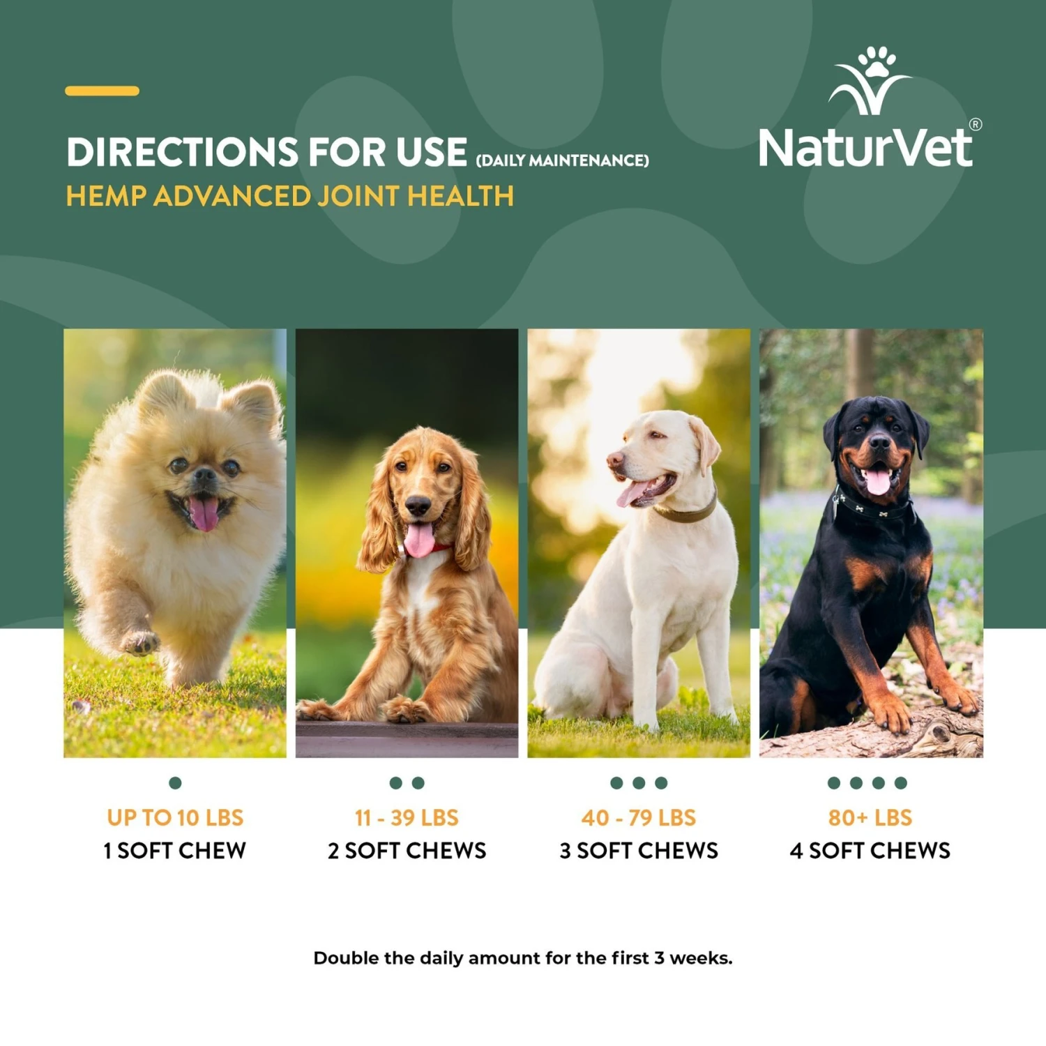 NaturVet Hemp Advanced Joint Health Glucosamine, Chondroitin & MSM Plus Collagen, Extra Joint Support Dog Supplement 9 NaturVet Hemp Advanced Joint Health Glucosamine, Chondroitin & MSM Plus Collagen, Extra Joint Support Dog Supplement - Image 7