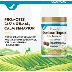 NaturVet Emotional Support Chicken Flavored Soft Chews Calming Supplement For Dogs 12 NaturVet Emotional Support Chicken Flavored Soft Chews Calming Supplement For Dogs -NaturVet 288036 PT2. AC SS1800 V1698697643