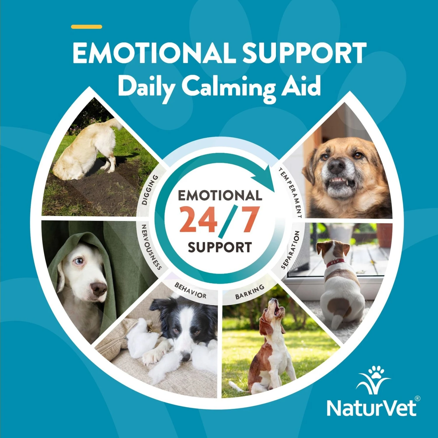NaturVet Emotional Support Chicken Flavored Soft Chews Calming Supplement For Dogs 6 NaturVet Emotional Support Chicken Flavored Soft Chews Calming Supplement For Dogs - Image 4