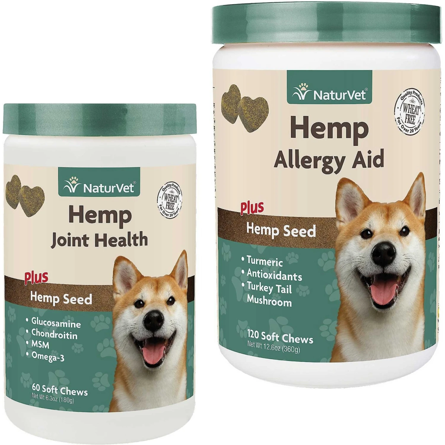 NaturVet Hemp Soft Chews Joint Supplement For Dogs & NaturVet Hemp Soft Chews Allergy Supplement For Dogs 3 NaturVet Hemp Soft Chews Joint Supplement For Dogs & NaturVet Hemp Soft Chews Allergy Supplement For Dogs