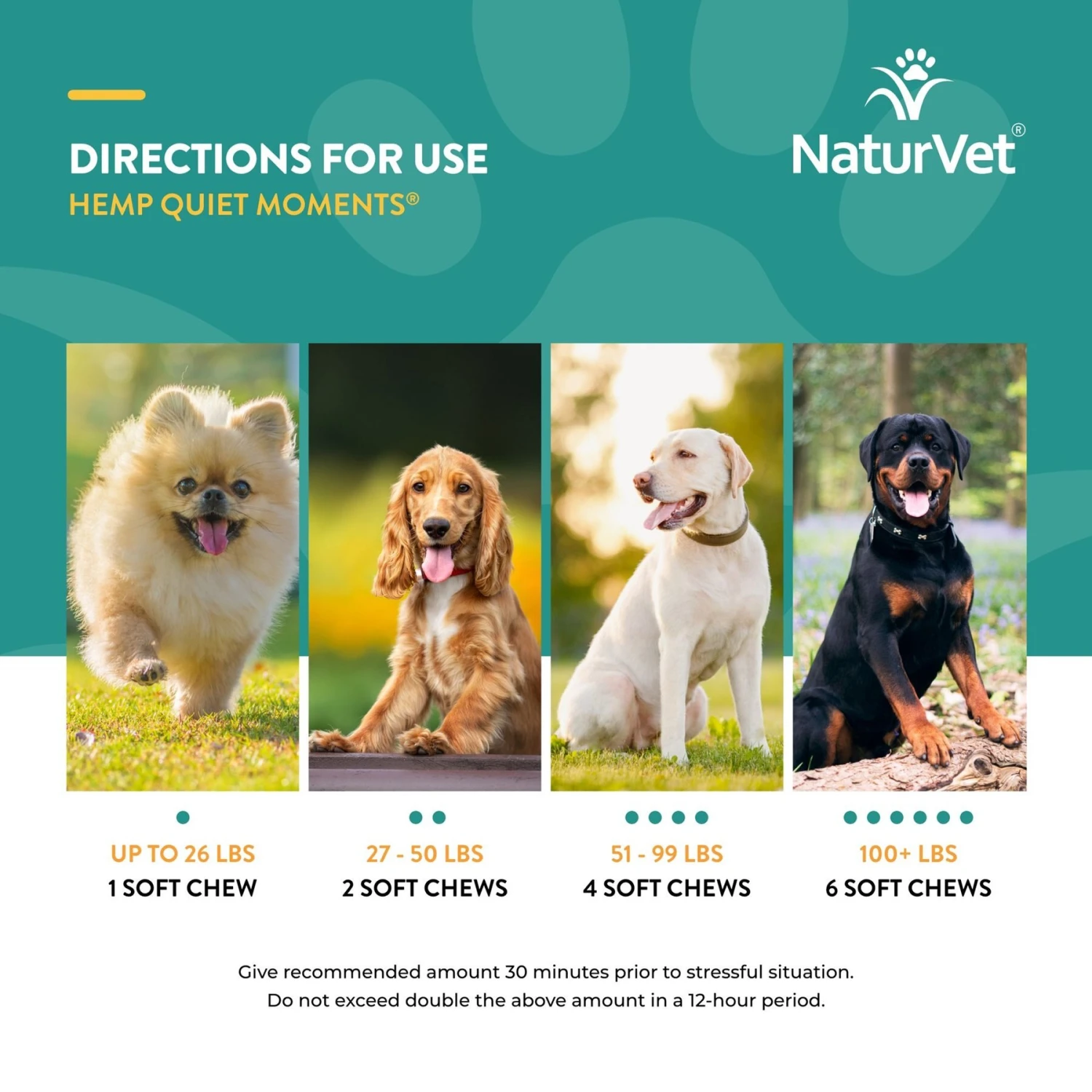 NaturVet Hemp Quiet Moments Soft Chews Calming Supplement For Dogs & NaturVet Hemp Soft Chews Joint Supplement For Dogs 6 NaturVet Hemp Quiet Moments Soft Chews Calming Supplement For Dogs & NaturVet Hemp Soft Chews Joint Supplement For Dogs - Image 4