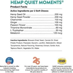 NaturVet Hemp Quiet Moments Soft Chews Calming Supplement For Dogs & NaturVet Hemp Soft Chews Joint Supplement For Dogs 15 NaturVet Hemp Quiet Moments Soft Chews Calming Supplement For Dogs & NaturVet Hemp Soft Chews Joint Supplement For Dogs -NaturVet 298284 PT4. AC SS1800 V1675892294