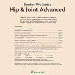 NaturVet Senior Wellness Hip & Joint Advanced Glucosamine, Chondroitin & MSM Plus Omegas Dog Supplement & Blue Buffalo Life Protection Formula Senior Chicken & Brown Rice Recipe Dry Dog Food 18 NaturVet Senior Wellness Hip & Joint Advanced Glucosamine, Chondroitin & MSM Plus Omegas Dog Supplement & Blue Buffalo Life Protection Formula Senior Chicken & Brown Rice Recipe Dry Dog Food -NaturVet 365447 PT7. AC SS1800 V1644022887