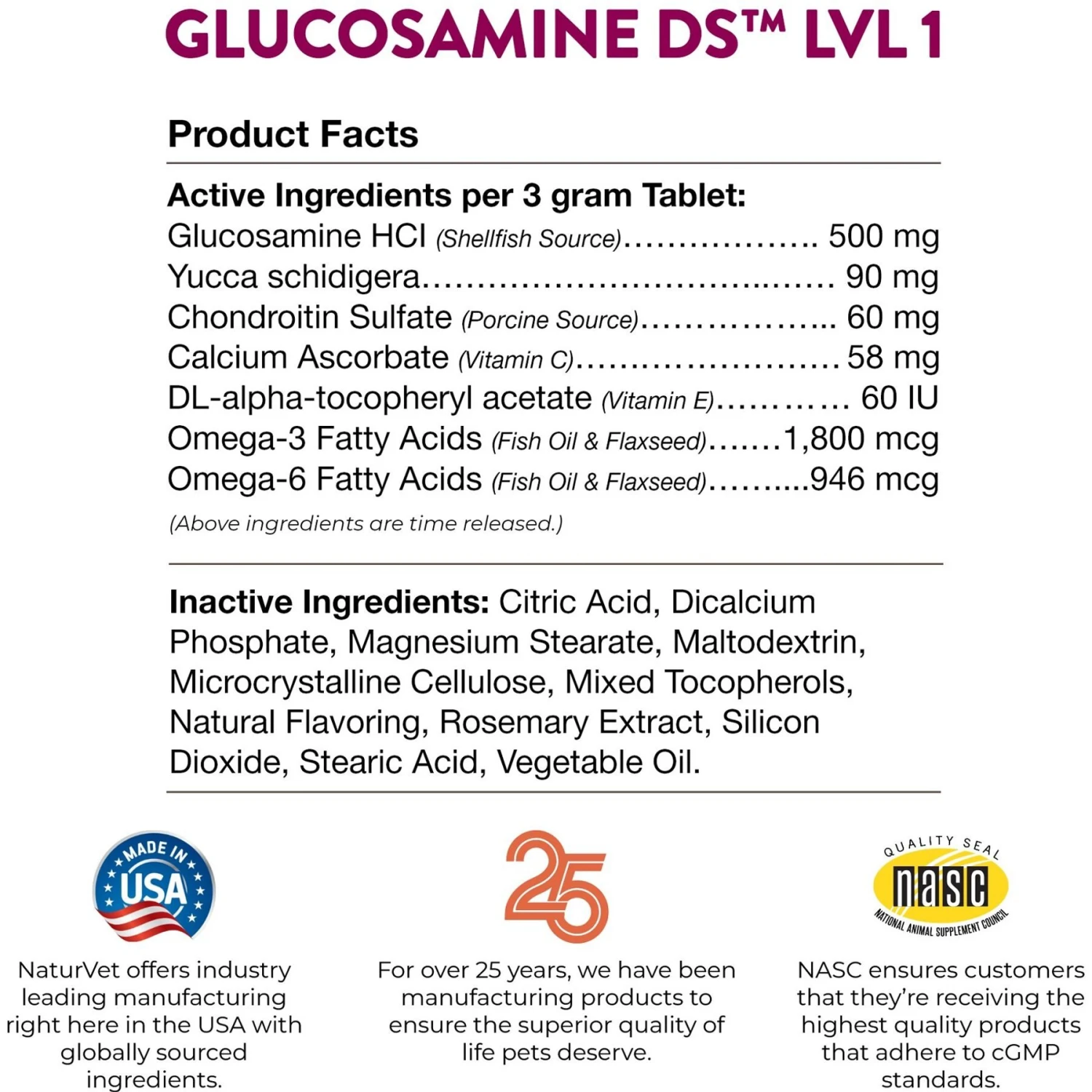 NaturVet Maintenance Care Glucosamine DS Chewable Tablets Joint Supplement For Dogs & Cats 10 NaturVet Maintenance Care Glucosamine DS Chewable Tablets Joint Supplement For Dogs & Cats - Image 8