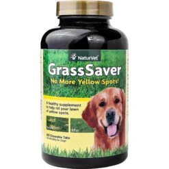 NaturVet GrassSaver Chewable Tablets Urinary & Lawn Protection Supplement For Dogs