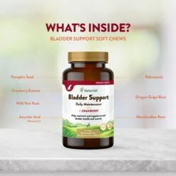 NaturVet Bladder Support Plus Cranberry Chewable Tablets Urinary Supplement For Dogs 14 NaturVet Bladder Support Plus Cranberry Chewable Tablets Urinary Supplement For Dogs -NaturVet 54048 PT4. AC SS1800 V1698694662