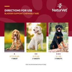 NaturVet Bladder Support Plus Cranberry Chewable Tablets Urinary Supplement For Dogs 16 NaturVet Bladder Support Plus Cranberry Chewable Tablets Urinary Supplement For Dogs -NaturVet 54048 PT6. AC SS1800 V1698693733