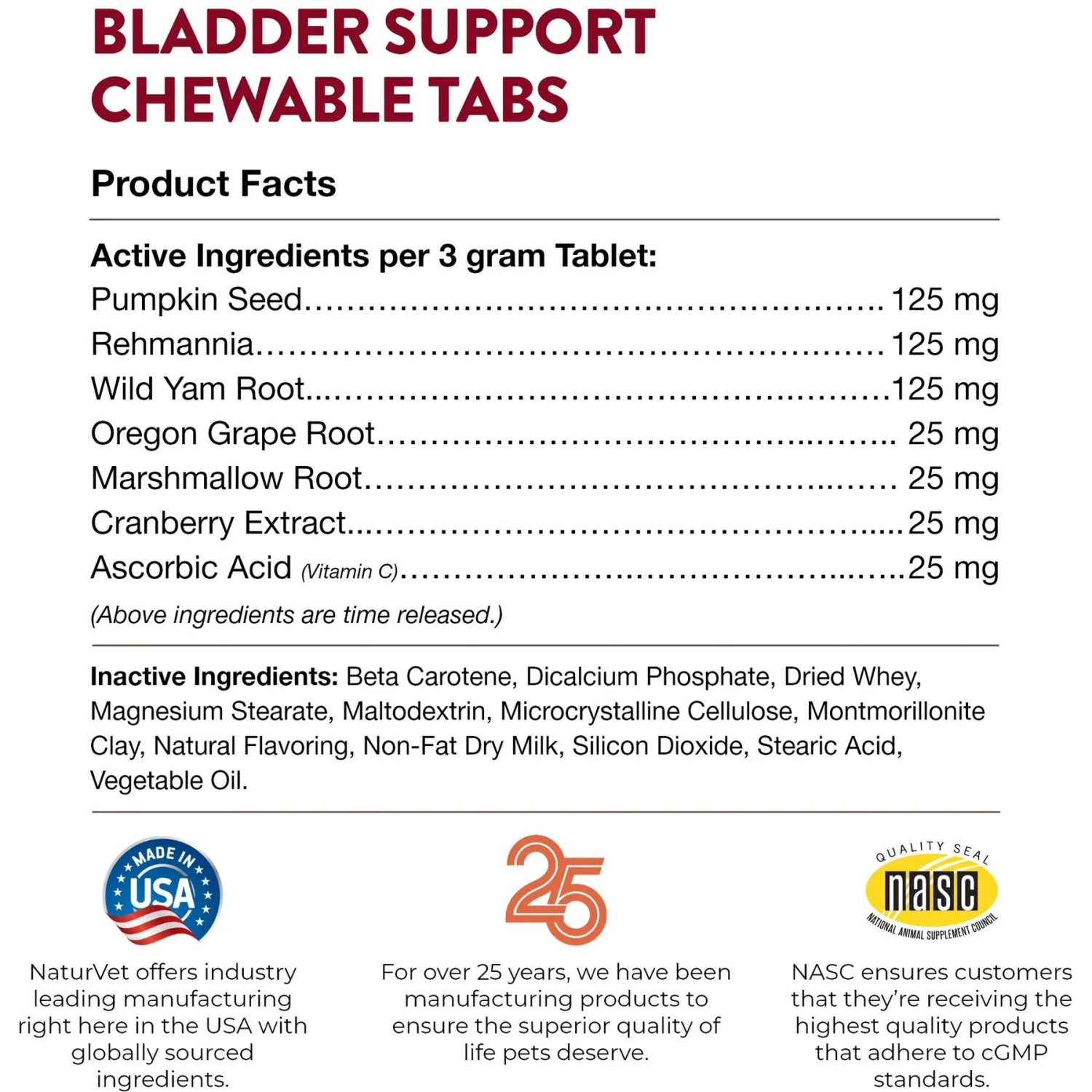 NaturVet Bladder Support Plus Cranberry Chewable Tablets Urinary Supplement For Dogs 10 NaturVet Bladder Support Plus Cranberry Chewable Tablets Urinary Supplement For Dogs - Image 8