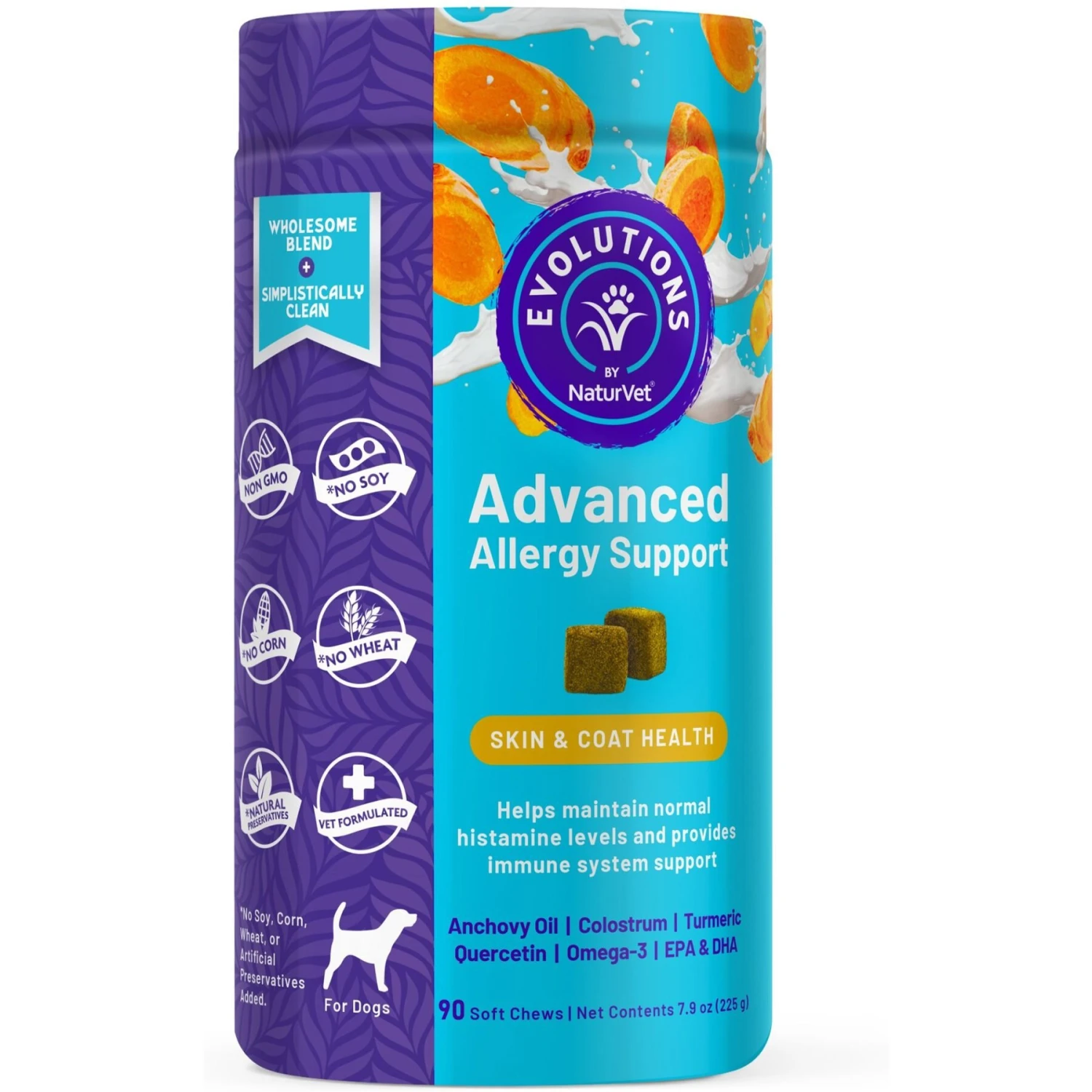 NaturVet Evolutions Advanced Allergy Soft Chews Dog Supplement 3 NaturVet Evolutions Advanced Allergy Soft Chews Dog Supplement