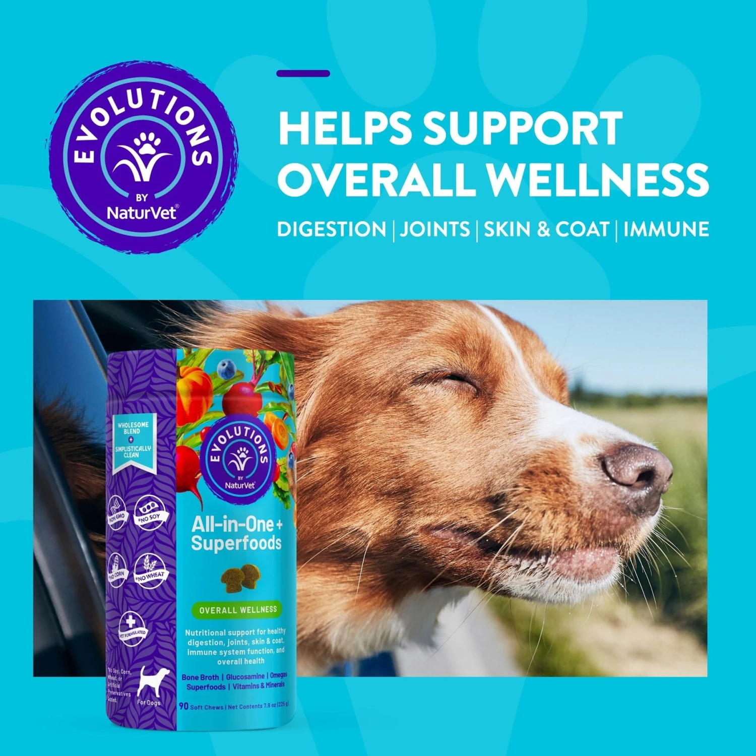 NaturVet Evolutions All-in-1 Soft Chews Dog Supplement 4 NaturVet Evolutions All-in-1 Soft Chews Dog Supplement - Image 2