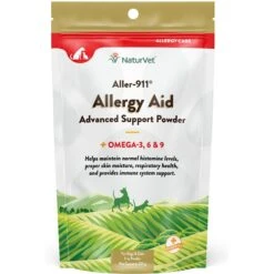 NaturVet Aller-911 Plus Antioxidants Powder Allergy & Skin & Coat Supplement For Cats & Dogs