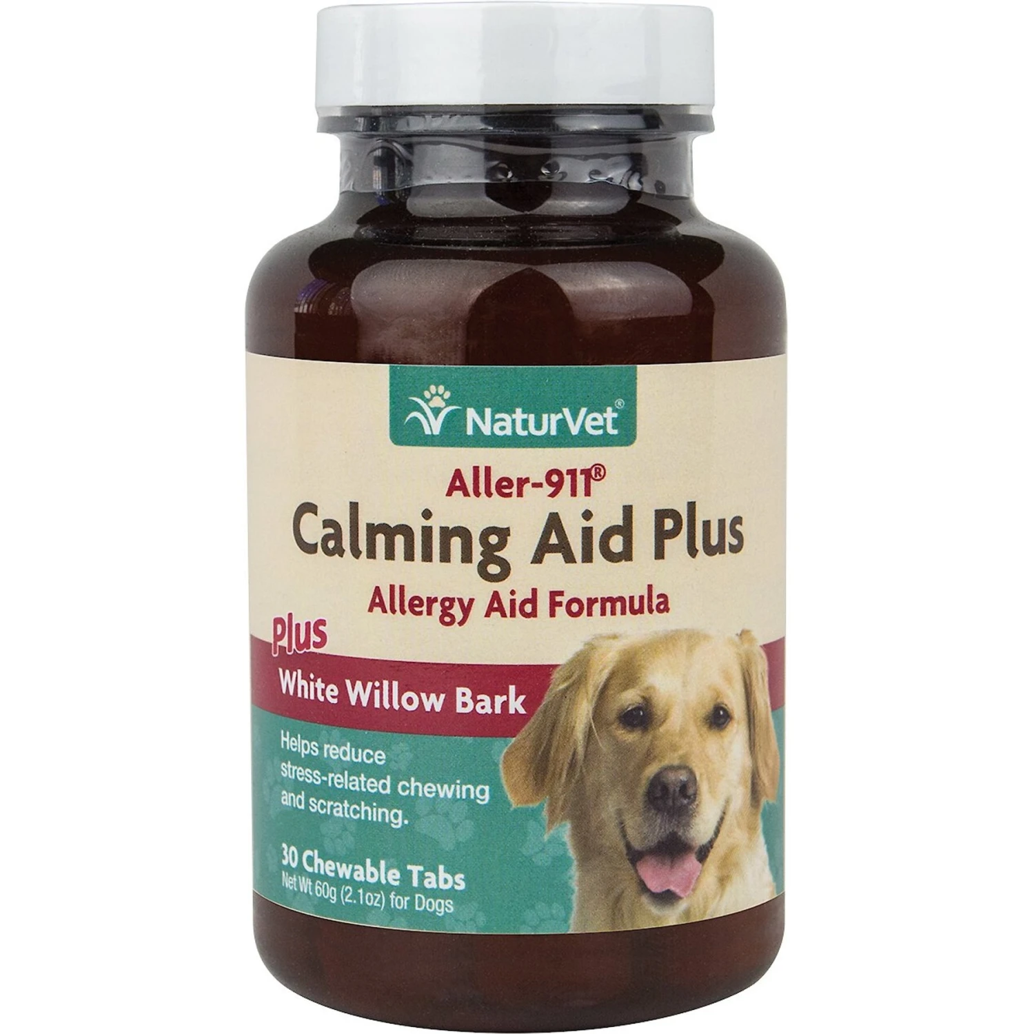 NaturVet Aller-911 Plus White Willow Bark Chewable Tablets Calming Supplement For Dogs 3 NaturVet Aller-911 Plus White Willow Bark Chewable Tablets Calming Supplement For Dogs