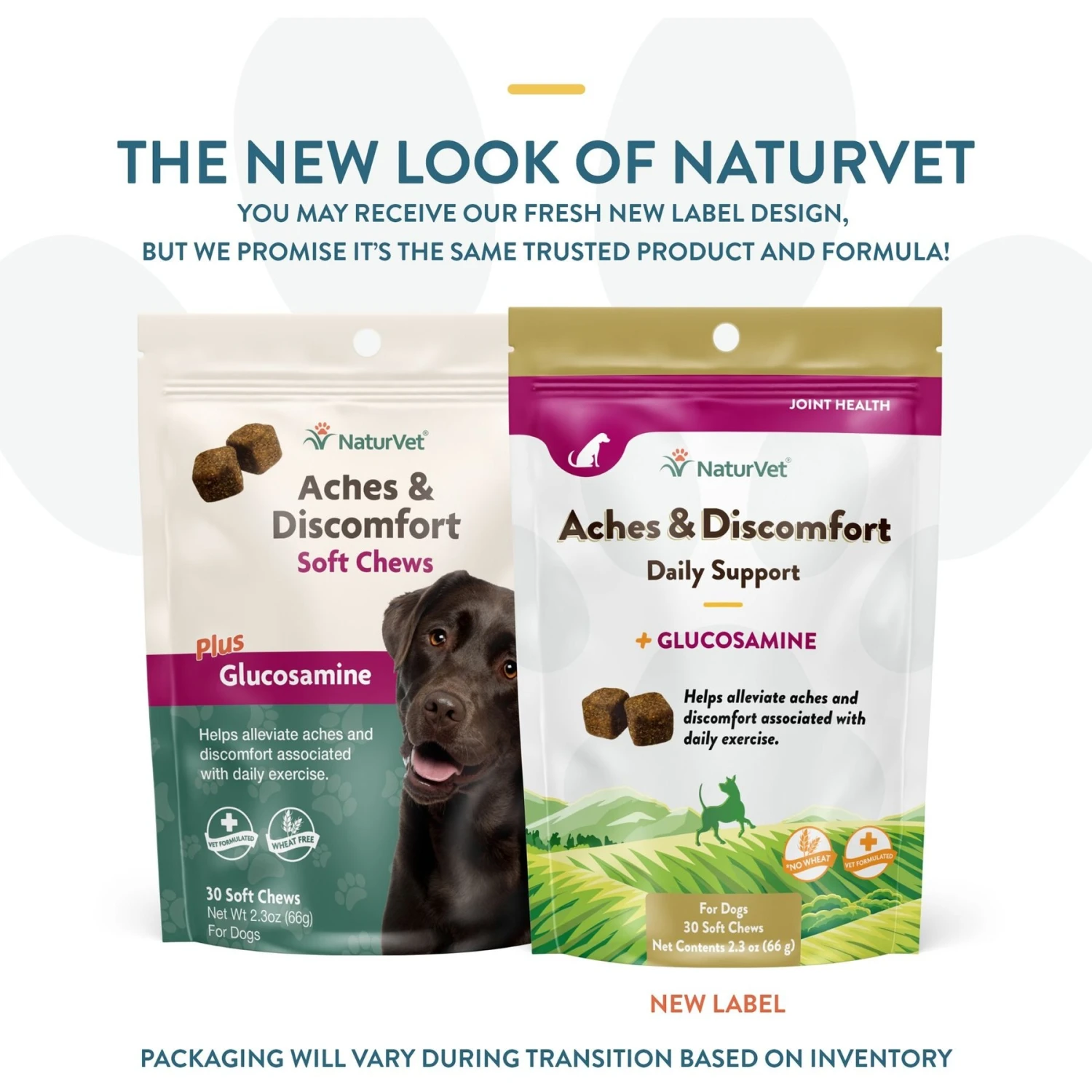 NaturVet Aches & Discomfort Plus Glucosamine Soft Chews Joint Supplement For Dogs 4 NaturVet Aches & Discomfort Plus Glucosamine Soft Chews Joint Supplement For Dogs - Image 2