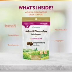NaturVet Aches & Discomfort Plus Glucosamine Soft Chews Joint Supplement For Dogs 14 NaturVet Aches & Discomfort Plus Glucosamine Soft Chews Joint Supplement For Dogs -NaturVet 60311 PT4. AC SS1800 V1698693731