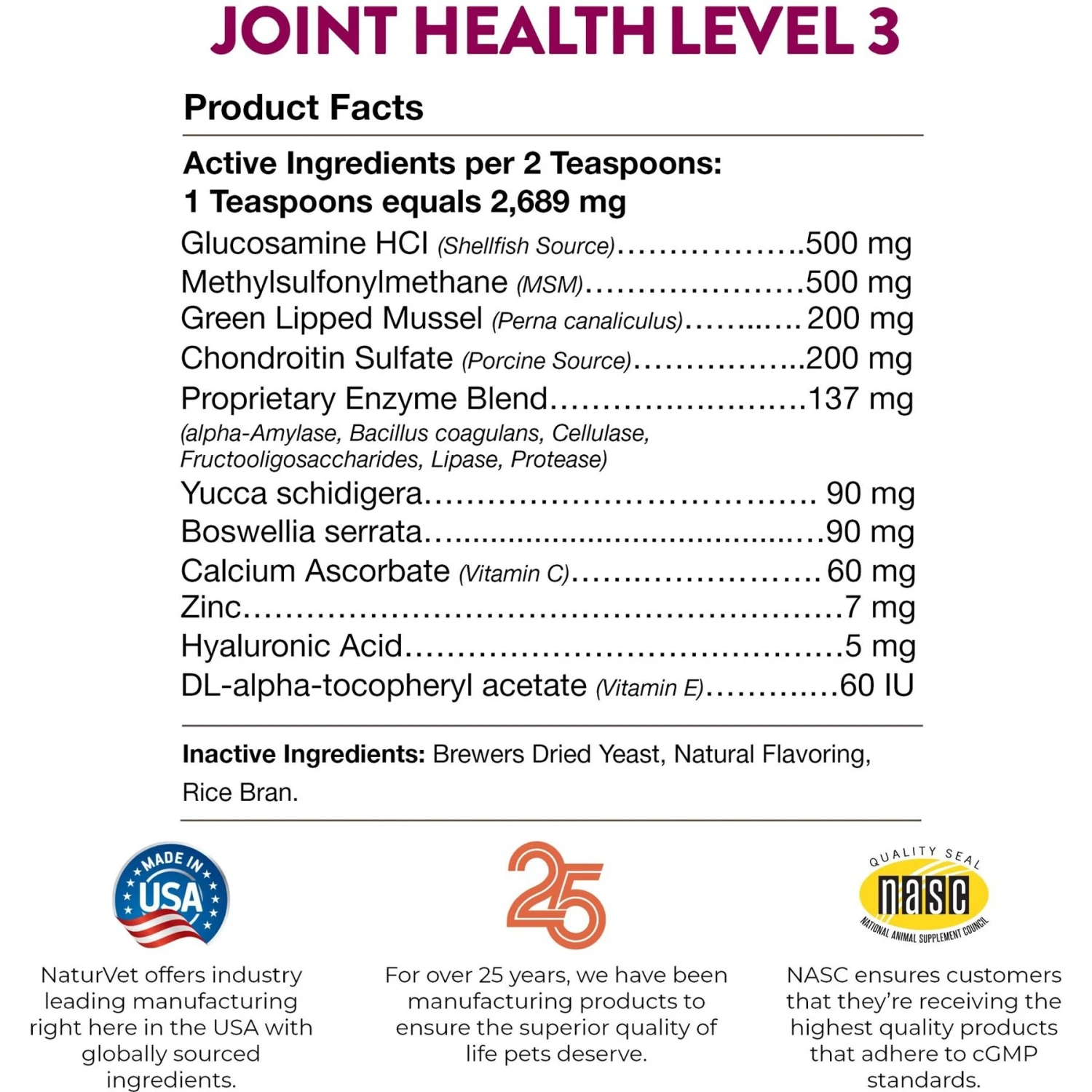 NaturVet Joint Health Advanced Care Powder Joint Supplement For Cats & Dogs 10 NaturVet Joint Health Advanced Care Powder Joint Supplement For Cats & Dogs - Image 8