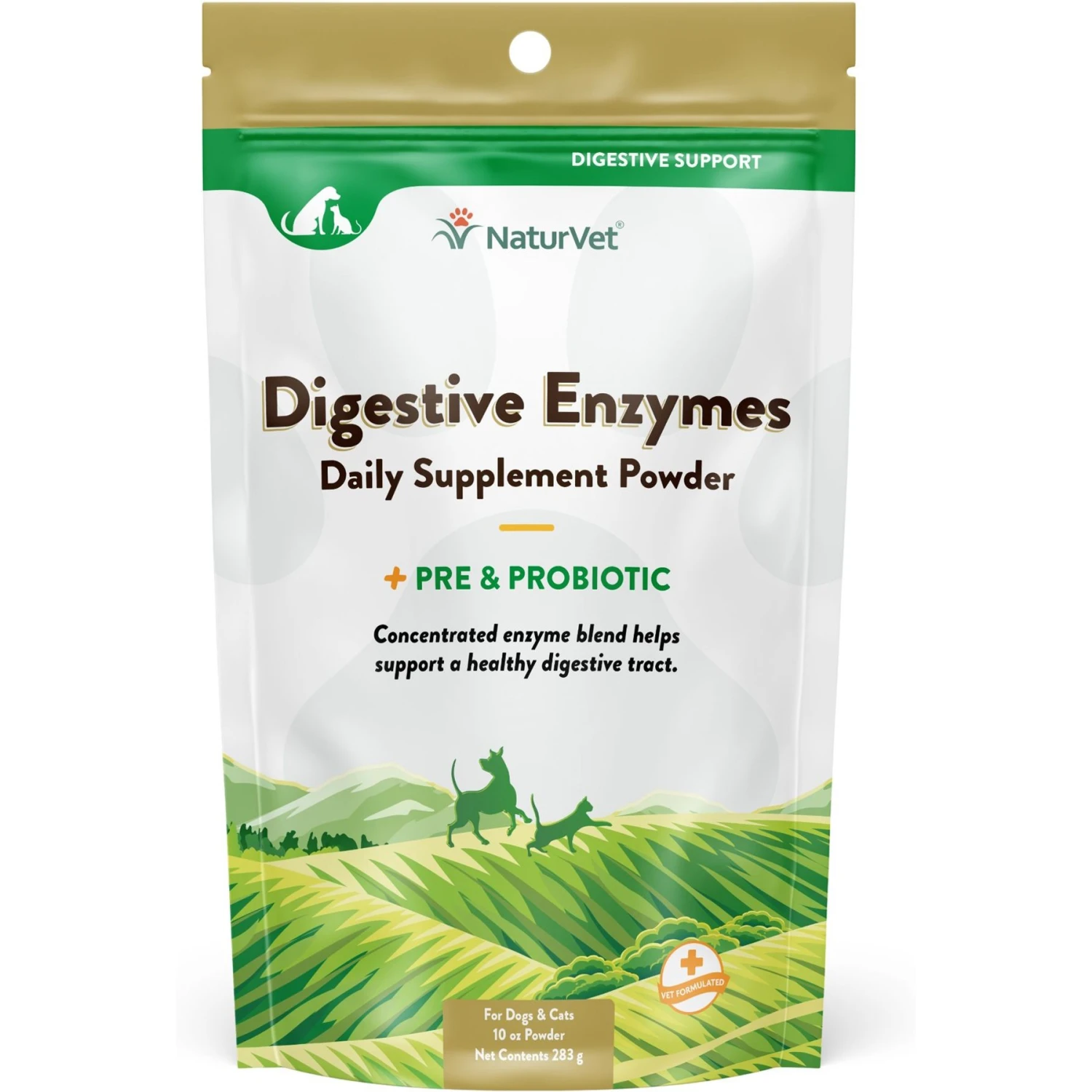 NaturVet Digestive Enzymes Plus Pre & Probiotic Powder Digestive Supplement For Cats & Dogs 3 NaturVet Digestive Enzymes Plus Pre & Probiotic Powder Digestive Supplement For Cats & Dogs