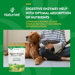 NaturVet Digestive Enzymes Plus Pre & Probiotic Powder Digestive Supplement For Cats & Dogs 14 NaturVet Digestive Enzymes Plus Pre & Probiotic Powder Digestive Supplement For Cats & Dogs -NaturVet 60321 PT3. AC SS1800 V1698693233