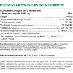 NaturVet Digestive Enzymes Plus Pre & Probiotic Powder Digestive Supplement For Cats & Dogs 18 NaturVet Digestive Enzymes Plus Pre & Probiotic Powder Digestive Supplement For Cats & Dogs -NaturVet 60321 PT7. AC SS1800 V1698694073
