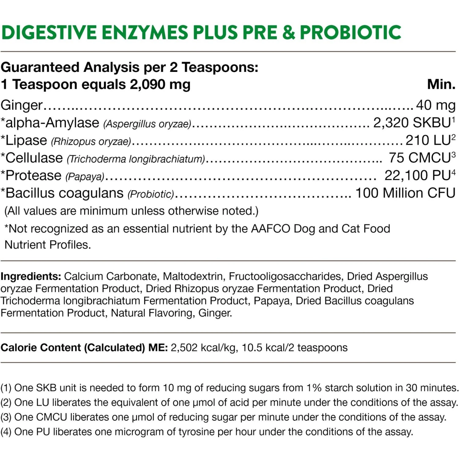 NaturVet Digestive Enzymes Plus Pre & Probiotic Powder Digestive Supplement For Cats & Dogs 10 NaturVet Digestive Enzymes Plus Pre & Probiotic Powder Digestive Supplement For Cats & Dogs - Image 8