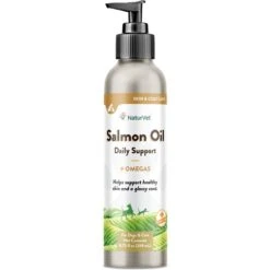 NaturVet Salmon Oil Plus Omegas Liquid Skin & Coat Supplement For Cats & Dogs