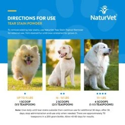NaturVet Tear Stain Plus Lutein Powder Vision Supplement For Cats & Dogs -NaturVet 60339 PT7. AC SS1800 V1698693289