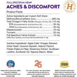 NaturVet Evolutions Full Spectrum Aches & Discomfort Soft Chew Supplement For Adult Dogs 10 NaturVet Evolutions Full Spectrum Aches & Discomfort Soft Chew Supplement For Adult Dogs -NaturVet 624894 PT5. AC SS1800 V1661896154