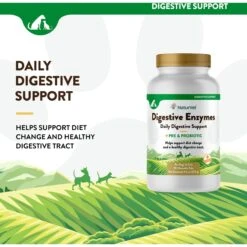 NaturVet Digestive Enzymes Plus Probiotic Chewable Tablets Digestive Supplement For Cats & Dogs 13 NaturVet Digestive Enzymes Plus Probiotic Chewable Tablets Digestive Supplement For Cats & Dogs -NaturVet 63794 PT2. AC SS1800 V1698693729