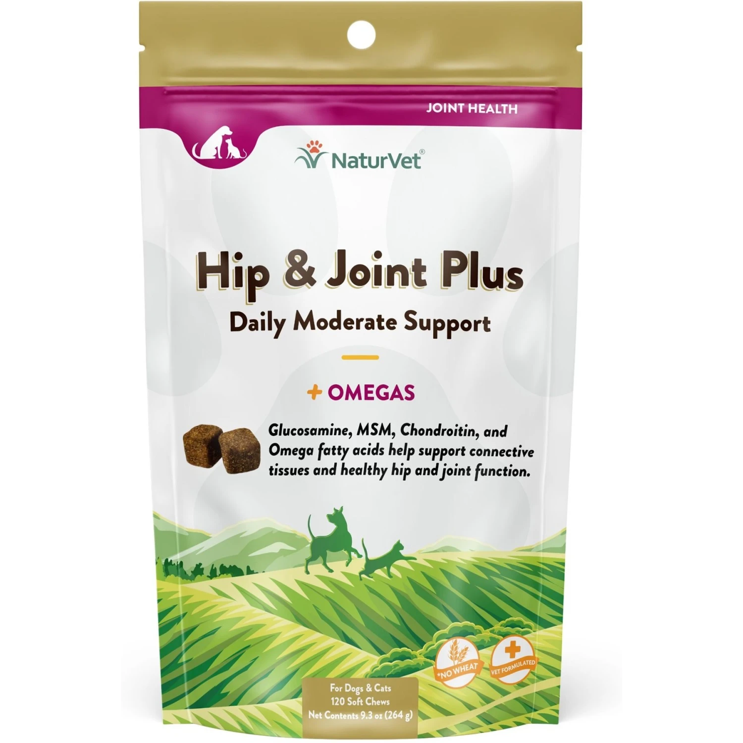 NaturVet Hip & Joint Plus Omegas Soft Chews Joint Supplement For Cats & Dogs 3 NaturVet Hip & Joint Plus Omegas Soft Chews Joint Supplement For Cats & Dogs