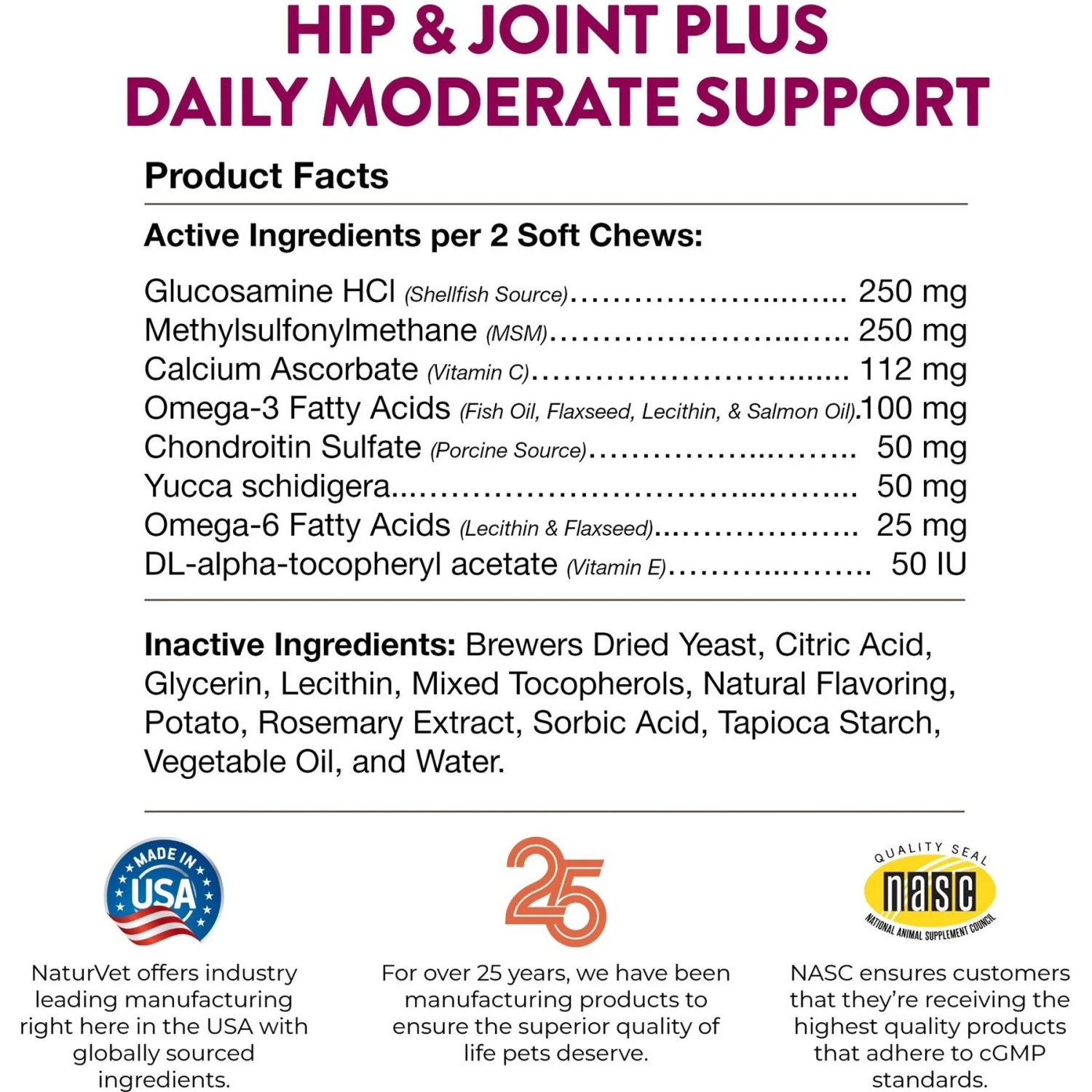 NaturVet Hip & Joint Plus Omegas Soft Chews Joint Supplement For Cats & Dogs 10 NaturVet Hip & Joint Plus Omegas Soft Chews Joint Supplement For Cats & Dogs - Image 8