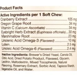 NaturVet Tear Stain Plus Lutein Soft Chews Vision Supplement For Cats & Dogs & Miracle Care Eye Clear Cleaning Pads For Dogs & Cats -NaturVet 646998 PT3. AC SS1800 V1664554202