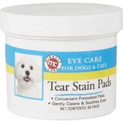 NaturVet Tear Stain Plus Lutein Soft Chews Vision Supplement For Cats & Dogs & Miracle Care Eye Clear Cleaning Pads For Dogs & Cats -NaturVet 646998 PT5. AC SS1800 V1664560850