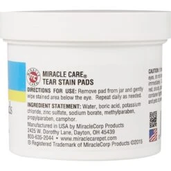 NaturVet Tear Stain Plus Lutein Soft Chews Vision Supplement For Cats & Dogs & Miracle Care Eye Clear Cleaning Pads For Dogs & Cats -NaturVet 646998 PT6. AC SS1800 V1664554734