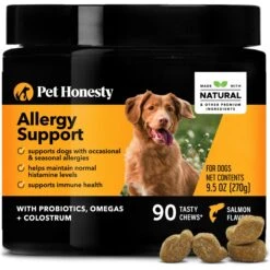 PetHonesty Allergy Support Salmon Flavored Soft Chews Supplement For Dogs & NaturVet Aller-911 Allergy Aid Skin Care Plus Aloe Vera Dog & Cat Shampoo -NaturVet 647006 PT3. AC SS1800 V1676650668