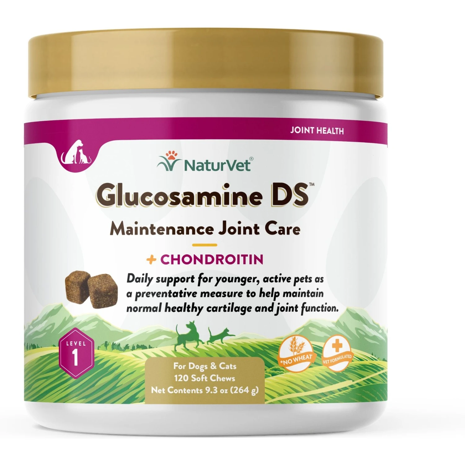 NaturVet Maintenance Care Glucosamine DS Soft Chews Joint Supplement For Dogs & Cats 3 NaturVet Maintenance Care Glucosamine DS Soft Chews Joint Supplement For Dogs & Cats