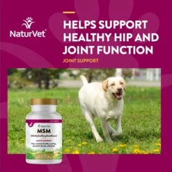 NaturVet MSM Chewable Tablets Joint Supplement For Dogs -NaturVet 77878 PT3. AC SS1800 V1698694289