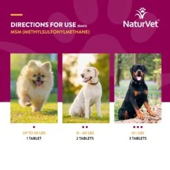 NaturVet MSM Chewable Tablets Joint Supplement For Dogs -NaturVet 77878 PT6. AC SS1800 V1698695295
