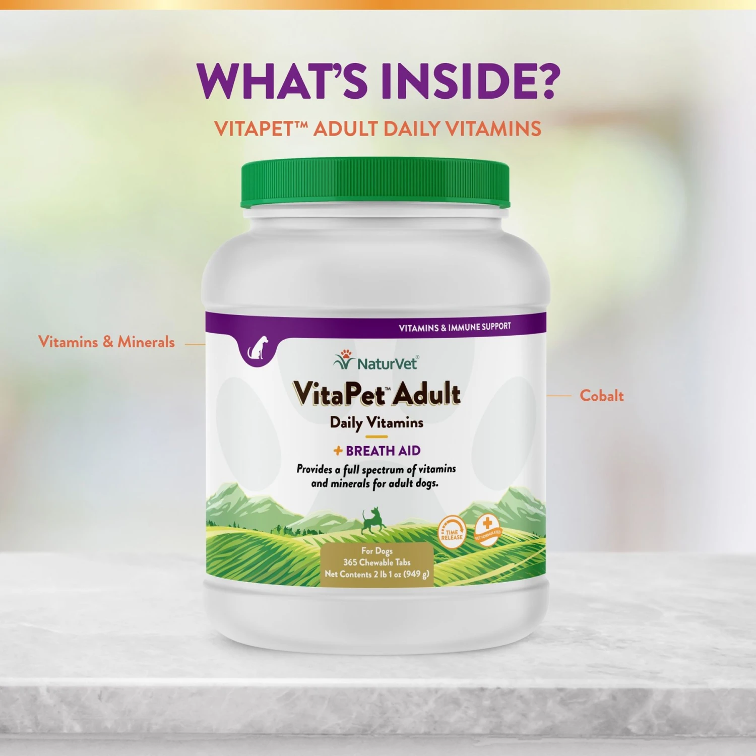 NaturVet VitaPet Adult Plus Breath Aid Chewable Tablets Multivitamin For Dogs 7 NaturVet VitaPet Adult Plus Breath Aid Chewable Tablets Multivitamin For Dogs - Image 5